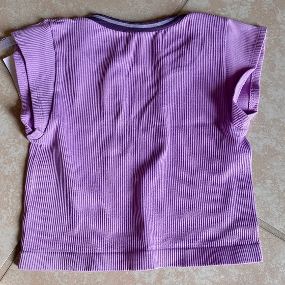 Urban outfitters NWT out from under go for gold lavender crop top - Picture 2 of 7